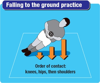 Rugby drills to get players practising falling to the ground safely