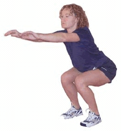 squat using body weight