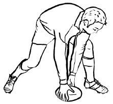 Rugby coaching warm-up drill for passing and handling