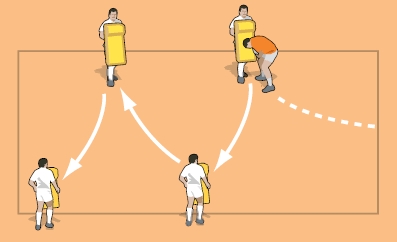 Rugby footwork drill for a good step into contact - Rugby Footwork ...